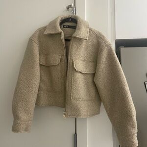 Zara Beige Wool Jacket